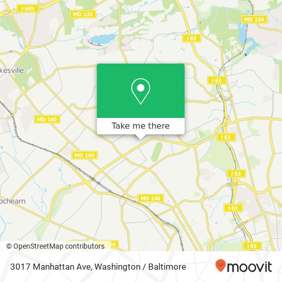 3017 Manhattan Ave, Baltimore, MD 21215 map