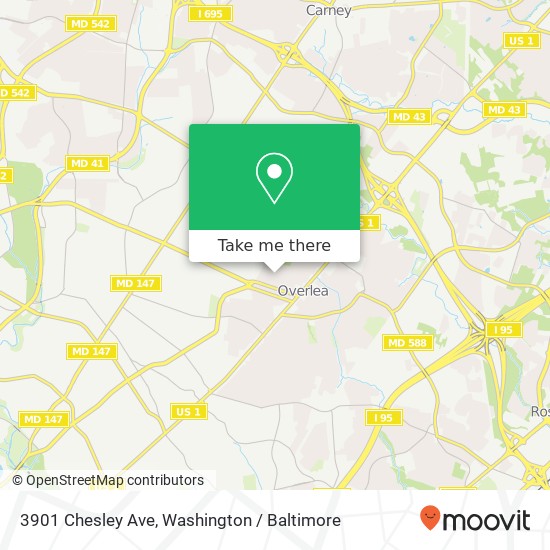 3901 Chesley Ave, Baltimore, MD 21206 map