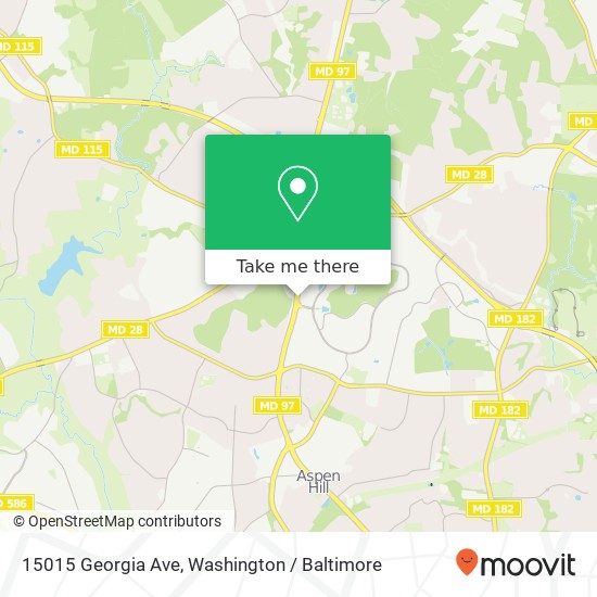 Mapa de 15015 Georgia Ave, Rockville, MD 20853