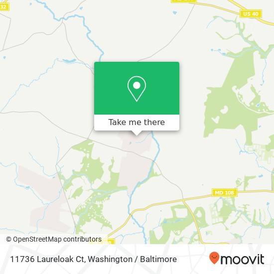 Mapa de 11736 Laureloak Ct, Ellicott City, MD 21042