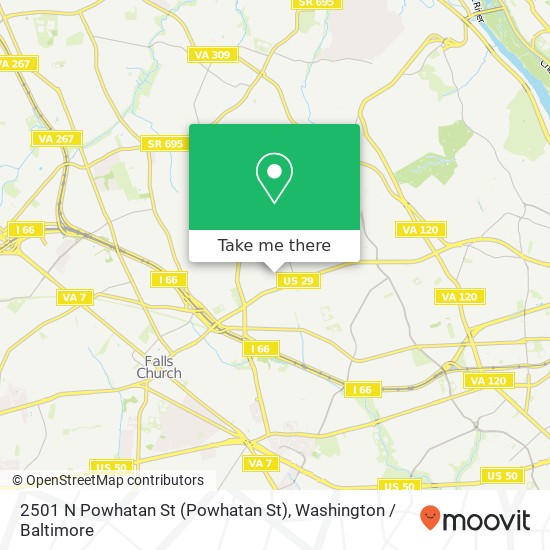 2501 N Powhatan St (Powhatan St), Arlington, VA 22207 map