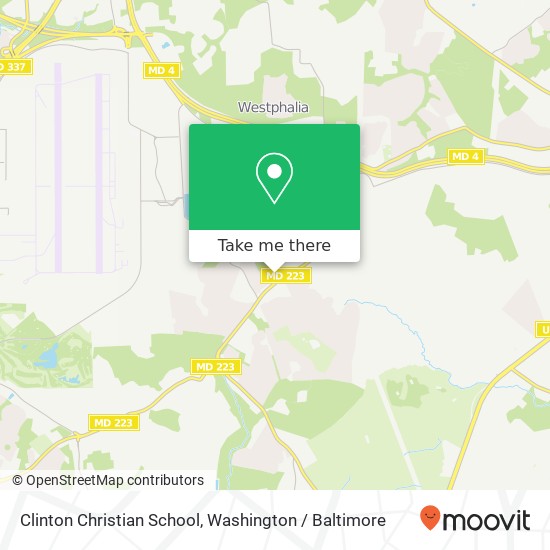 Mapa de Clinton Christian School, 6707 Woodyard Rd