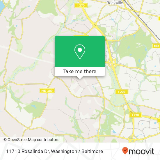 11710 Rosalinda Dr, Potomac, MD 20854 map