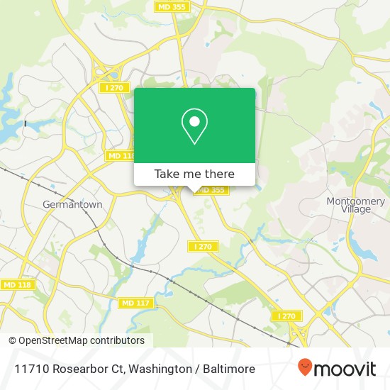 11710 Rosearbor Ct, Germantown, MD 20876 map