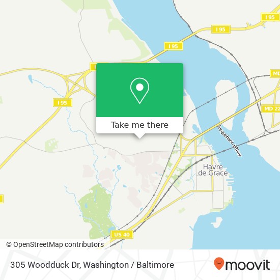 305 Woodduck Dr, Havre de Grace, MD 21078 map