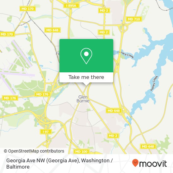 Georgia Ave NW (Georgia Ave), Glen Burnie (GLEN BURNIE), MD 21061 map