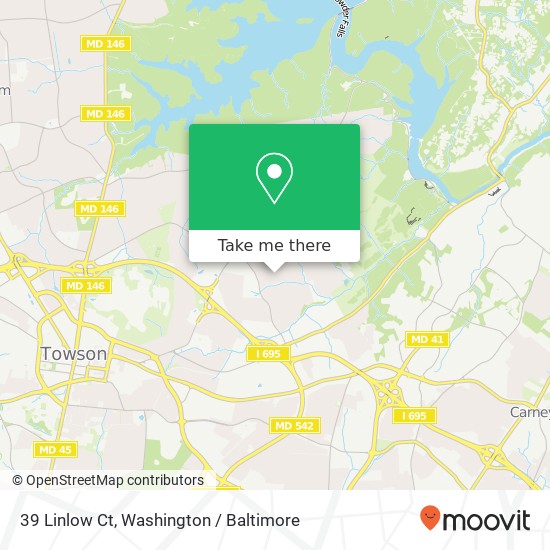 39 Linlow Ct, Towson, MD 21286 map