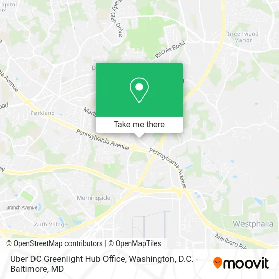Uber DC Greenlight Hub Office map