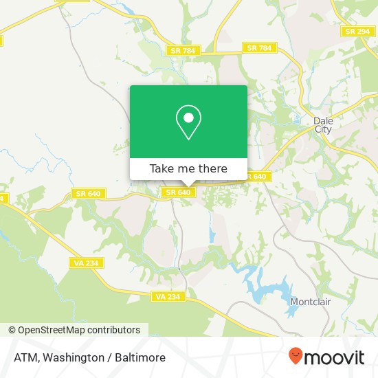 Mapa de ATM, 14631 Minnieville Rd