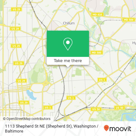 1113 Shepherd St NE (Shepherd St), Washington, DC 20017 map