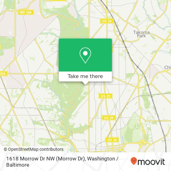 1618 Morrow Dr NW (Morrow Dr), Washington, DC 20011 map