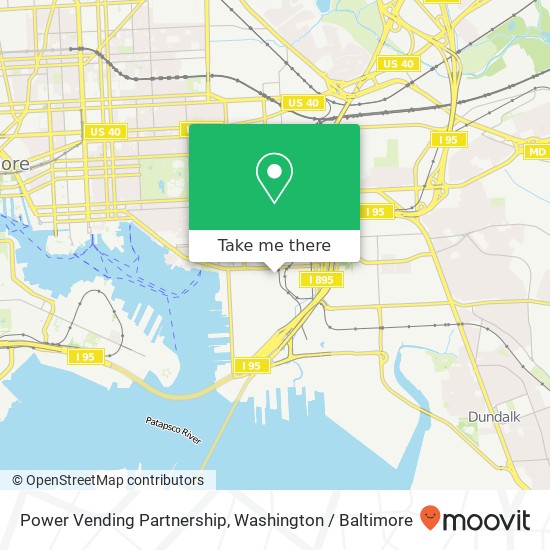 Mapa de Power Vending Partnership, 1413 S Haven St