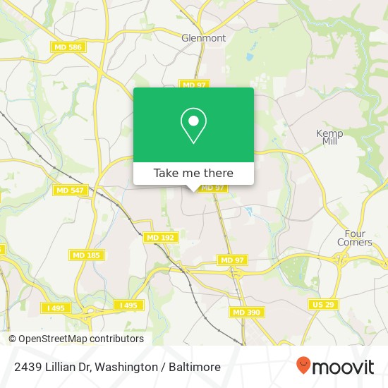 2439 Lillian Dr, Silver Spring, MD 20902 map