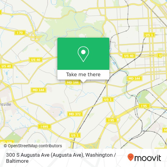 300 S Augusta Ave (Augusta Ave), Baltimore, MD 21229 map