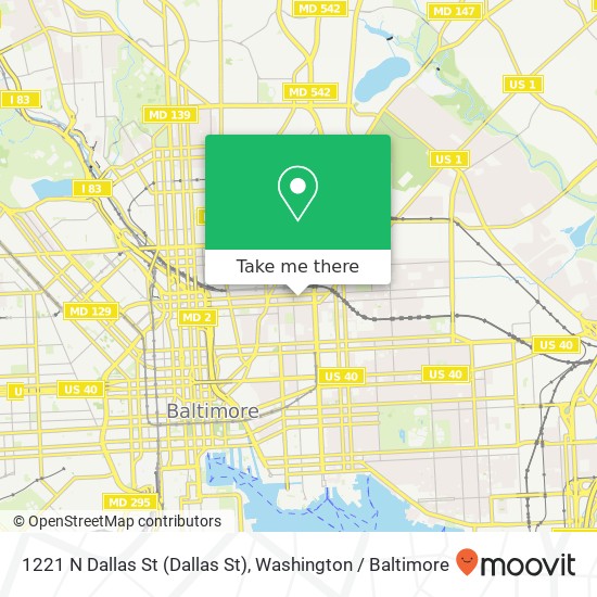 1221 N Dallas St (Dallas St), Baltimore, MD 21213 map