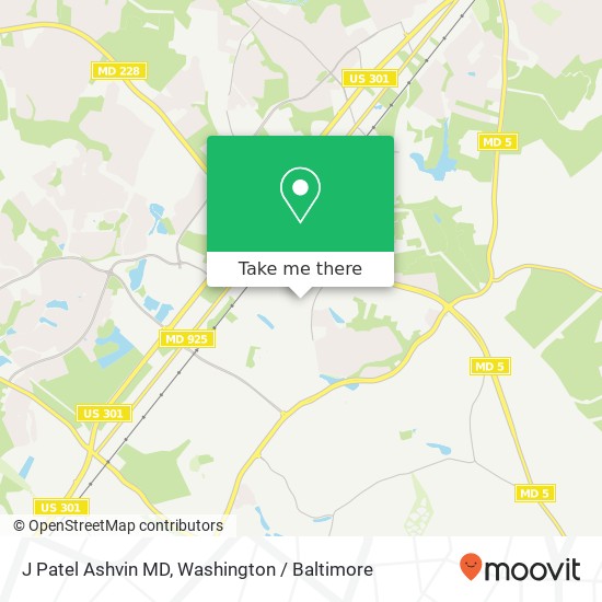 J Patel Ashvin MD, 102 Paul Mellon Ct map