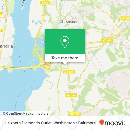 Mapa de Helzberg Diamonds Outlet, 6800 Oxon Hill Rd