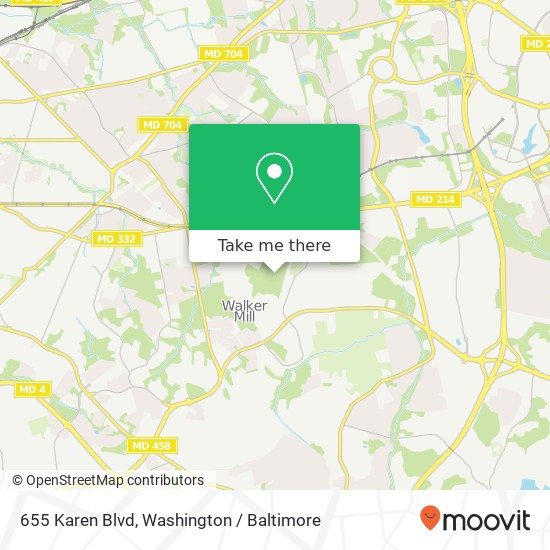 Mapa de 655 Karen Blvd, Capitol Heights, MD 20743