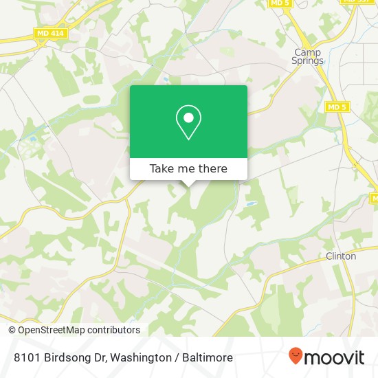 8101 Birdsong Dr, Fort Washington, MD 20744 map