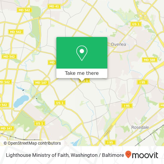 Lighthouse Ministry of Faith, 5508 Belair Rd map