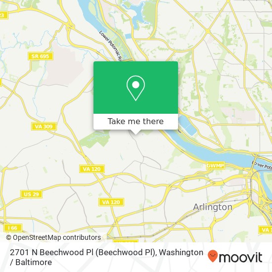 2701 N Beechwood Pl (Beechwood Pl), Arlington, VA 22207 map