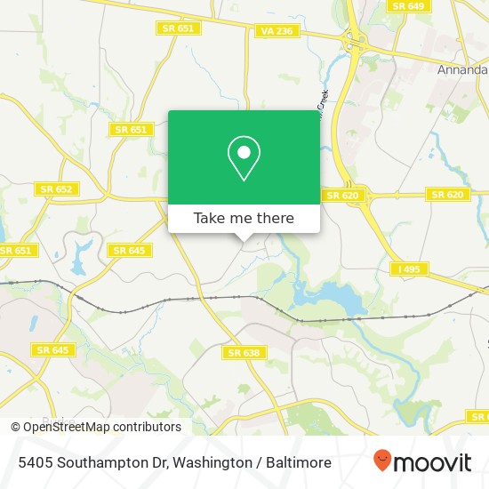 5405 Southampton Dr, Springfield, VA 22151 map