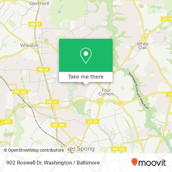 902 Roswell Dr, Silver Spring, MD 20901 map