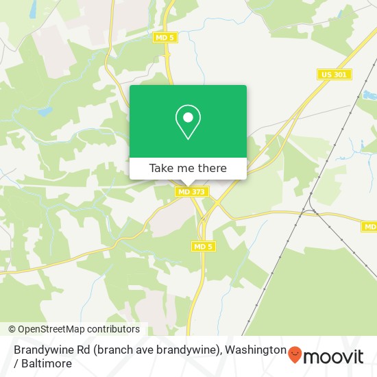 Mapa de Brandywine Rd (branch ave brandywine), Brandywine, MD 20613