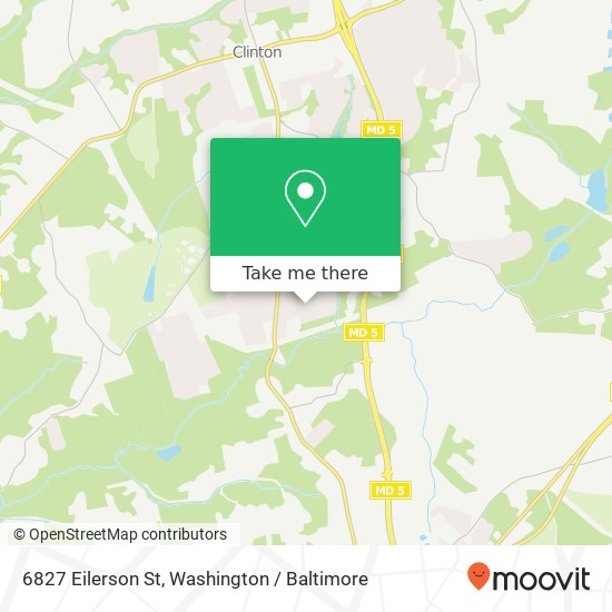 Mapa de 6827 Eilerson St, Clinton, MD 20735