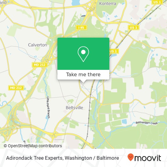 Adirondack Tree Experts, 11304 Rhode Island Ave map
