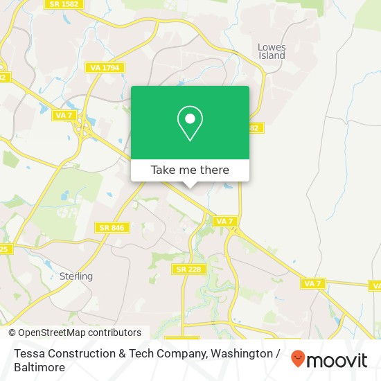 Mapa de Tessa Construction & Tech Company