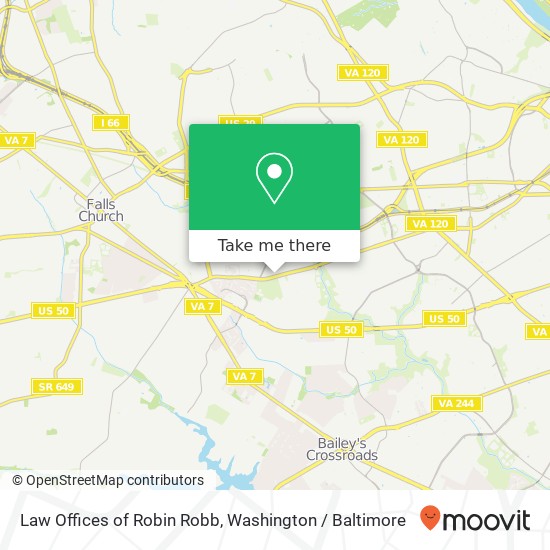 Mapa de Law Offices of Robin Robb, 6045 Wilson Blvd