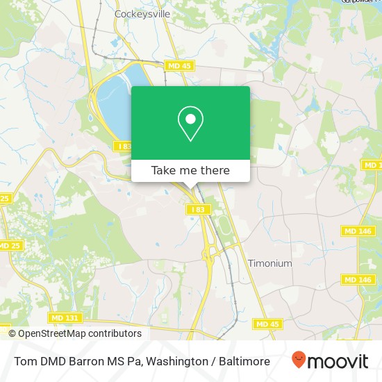 Mapa de Tom DMD Barron MS Pa, 9475 Deereco Rd