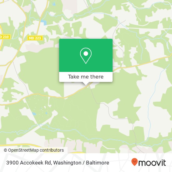 Mapa de 3900 Accokeek Rd, Waldorf, MD 20601