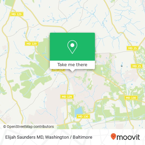 Elijah Saunders MD, 2310 Cavesdale Rd map