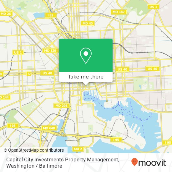 Capital City Investments Property Management, 300 E Lombard St map