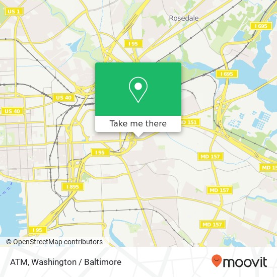 Mapa de ATM, 6804 Eastern Ave