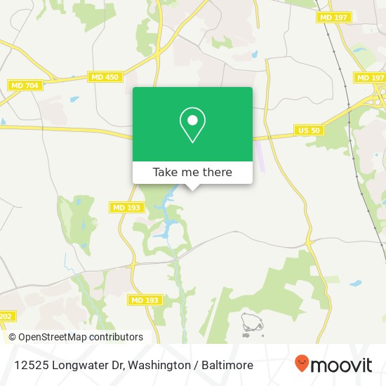 12525 Longwater Dr, Bowie, MD 20721 map
