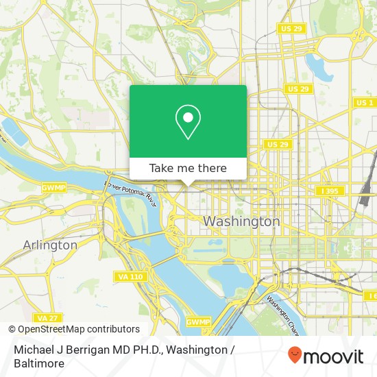 Mapa de Michael J Berrigan MD PH.D., 901 23rd St NW