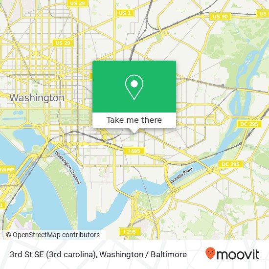 3rd St SE (3rd carolina), Washington, DC 20003 map