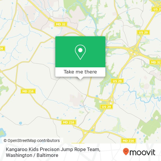 Mapa de Kangaroo Kids Precison Jump Rope Team, 11337 Old Hopkins Rd