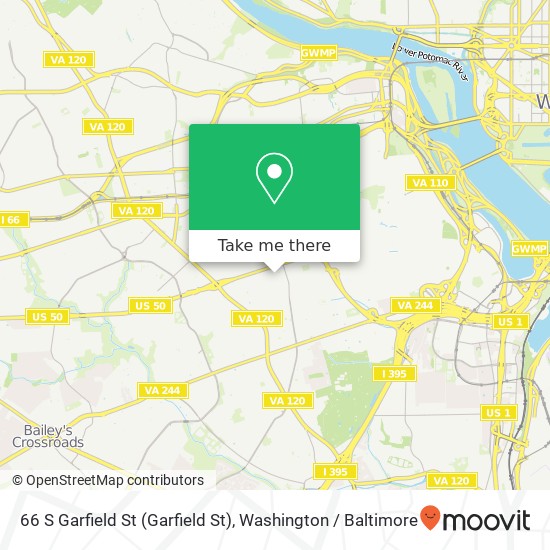 66 S Garfield St (Garfield St), Arlington, VA 22204 map