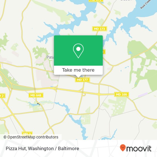 Mapa de Pizza Hut, 3110 Mountain Rd