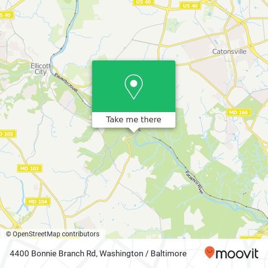 4400 Bonnie Branch Rd, Ellicott City, MD 21043 map