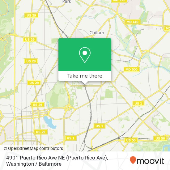 4901 Puerto Rico Ave NE (Puerto Rico Ave), Washington, DC 20017 map