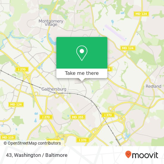 Mapa de 43, 408 Girard St #43, Gaithersburg, MD 20877, USA