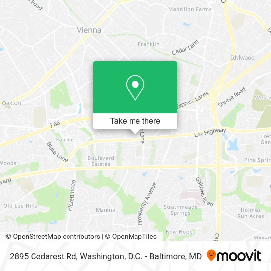 2895 Cedarest Rd map