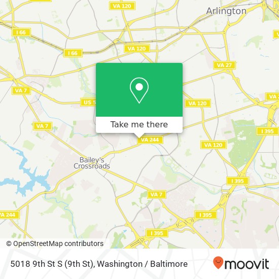 5018 9th St S (9th St), Arlington, VA 22204 map