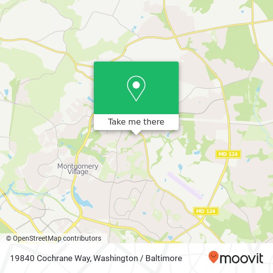 Mapa de 19840 Cochrane Way, Gaithersburg, MD 20879