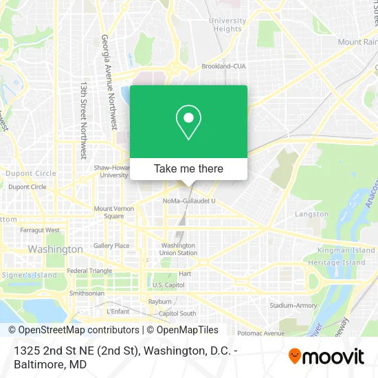Mapa de 1325 2nd St NE